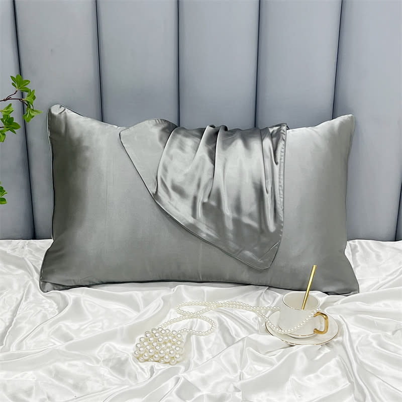 Double-sided Ice Silk Pillowcase Beauty Silk Pillowcase view 9
