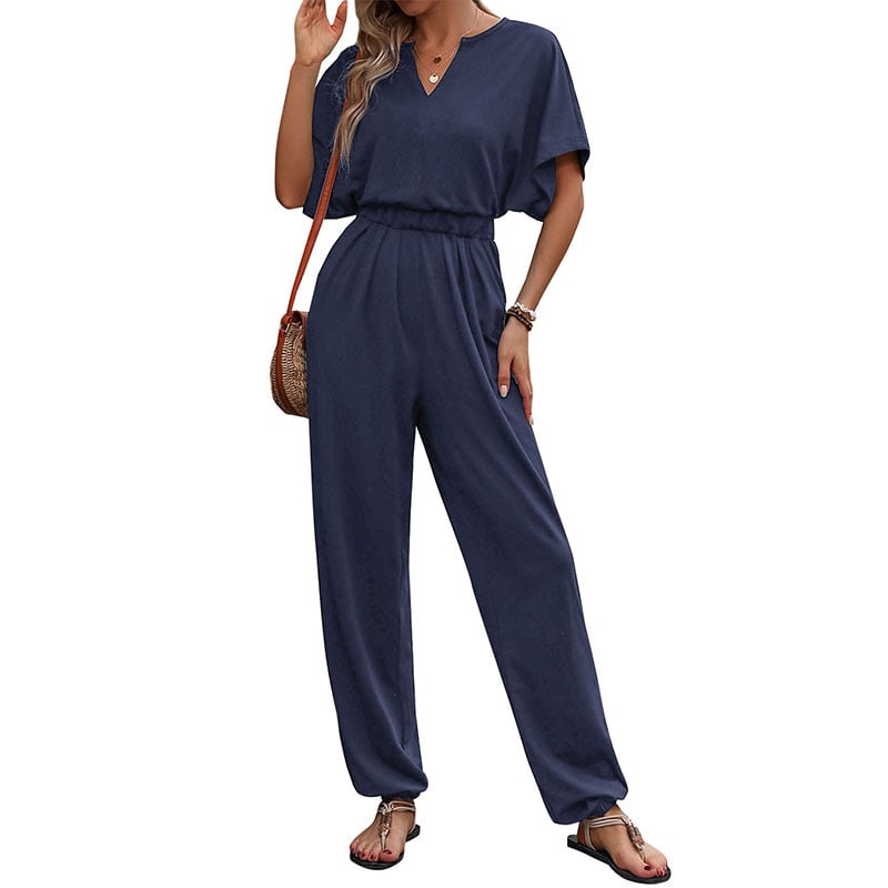 New European And American Summer Women's Casual Solid Color European And American Jumpsuit view 7