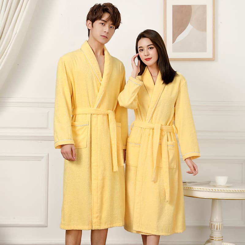 Towel Material Bathrobe Men's And Women's Pajamas view 13