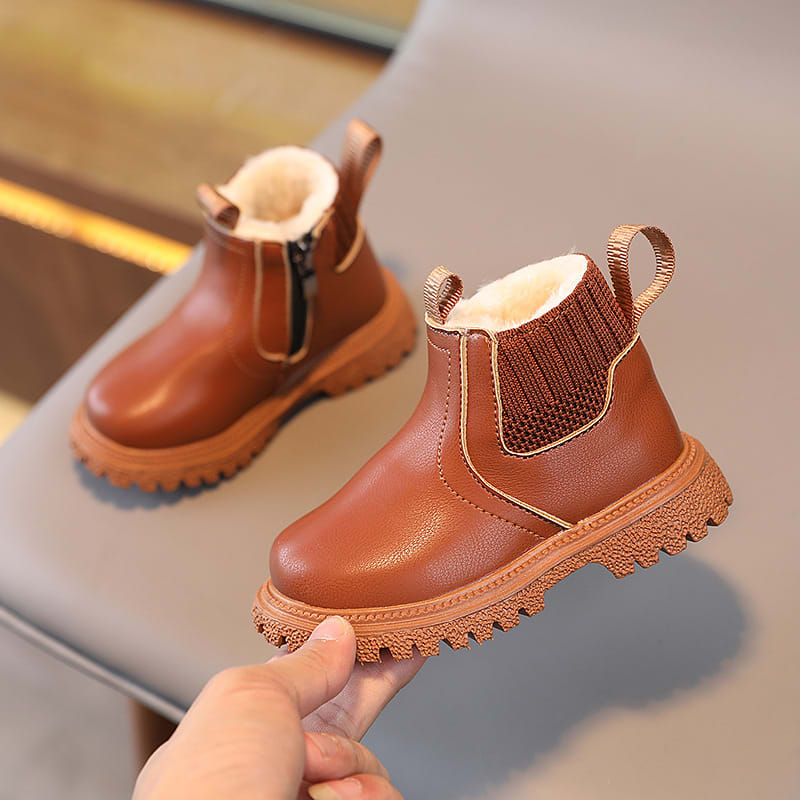 Winter Fleece-lined Children's Fashion British Booties view 6