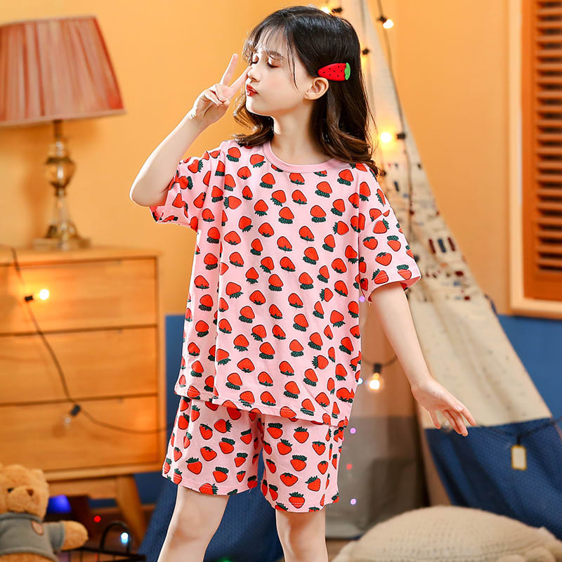 Children's Summer Short-sleeved Suit Homewear view 9