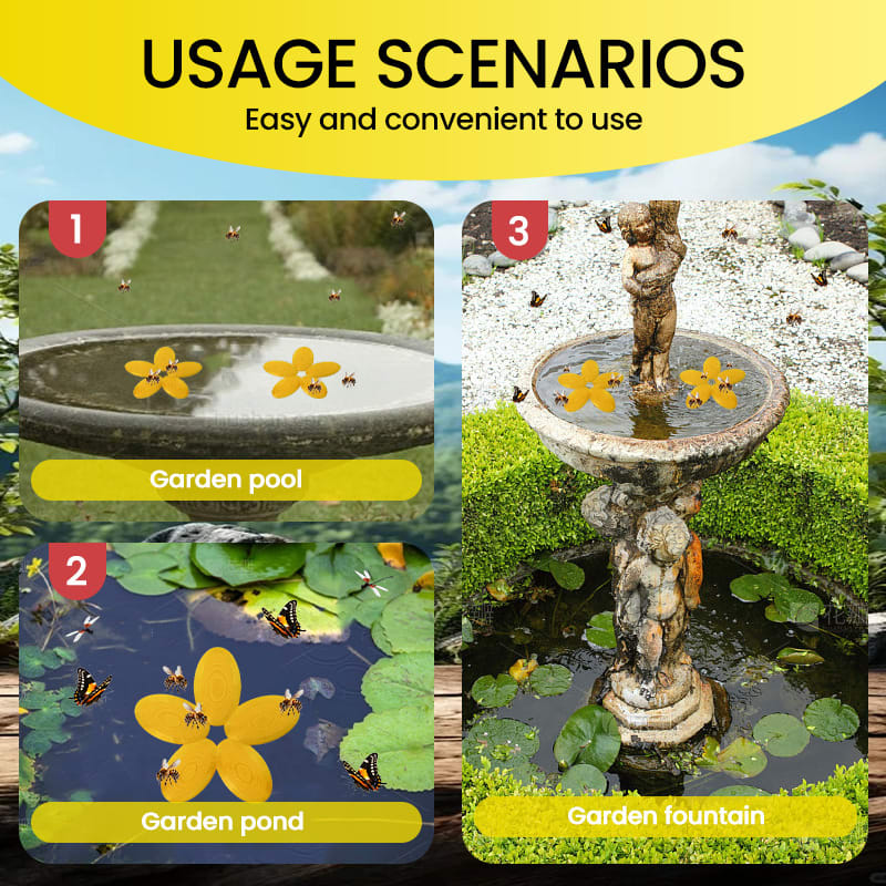 Insect Petal Shape Plastic Drinking Water Platform view 5
