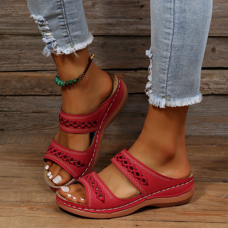 New One-word Slippers For Women Spring New Muffin Platform Slippers view 12