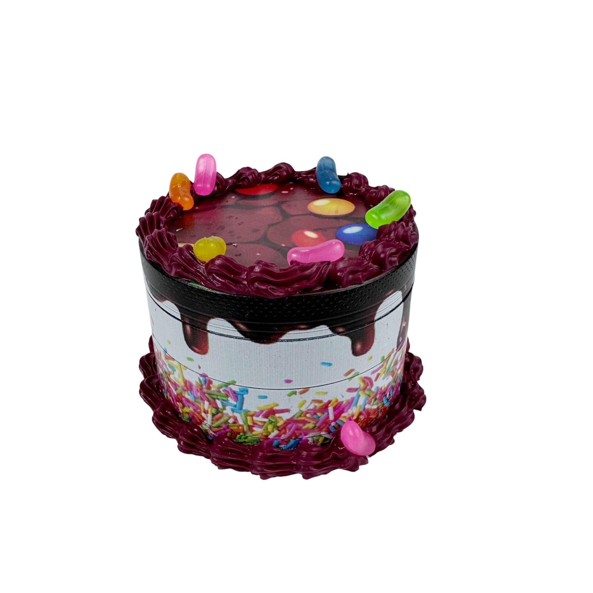 Zinc Alloy Birthday Cake Shape Smoke Eliminator Creative Household Tobacco Spice Grinder view 7