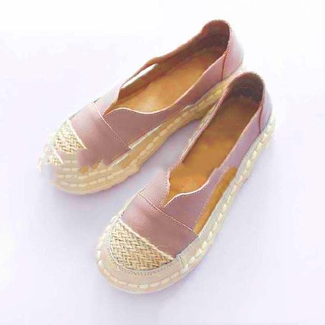 Classic Style Straw Sandals Women's Mesh Breathable Shoes view 2