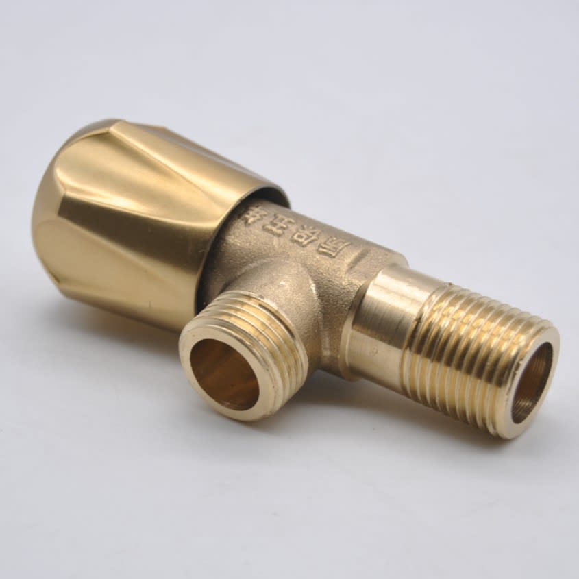 Household Minimalist Intrinsic Color Of Copper Angle Valve