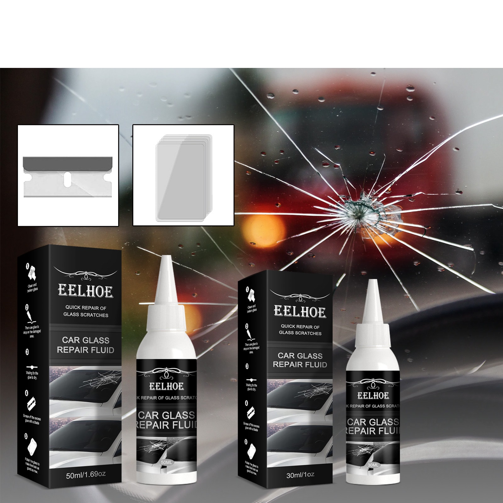Car Windshield Repair Crack Adhesive view 2