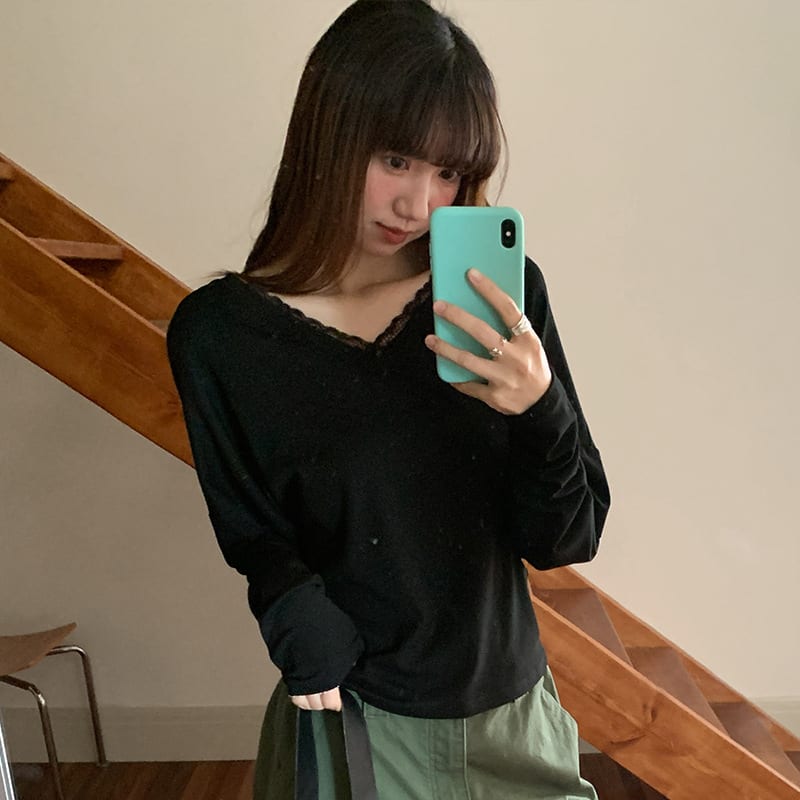 Gentle Inner Wear Can Be Outer Wear Bottoming Shirt view 5