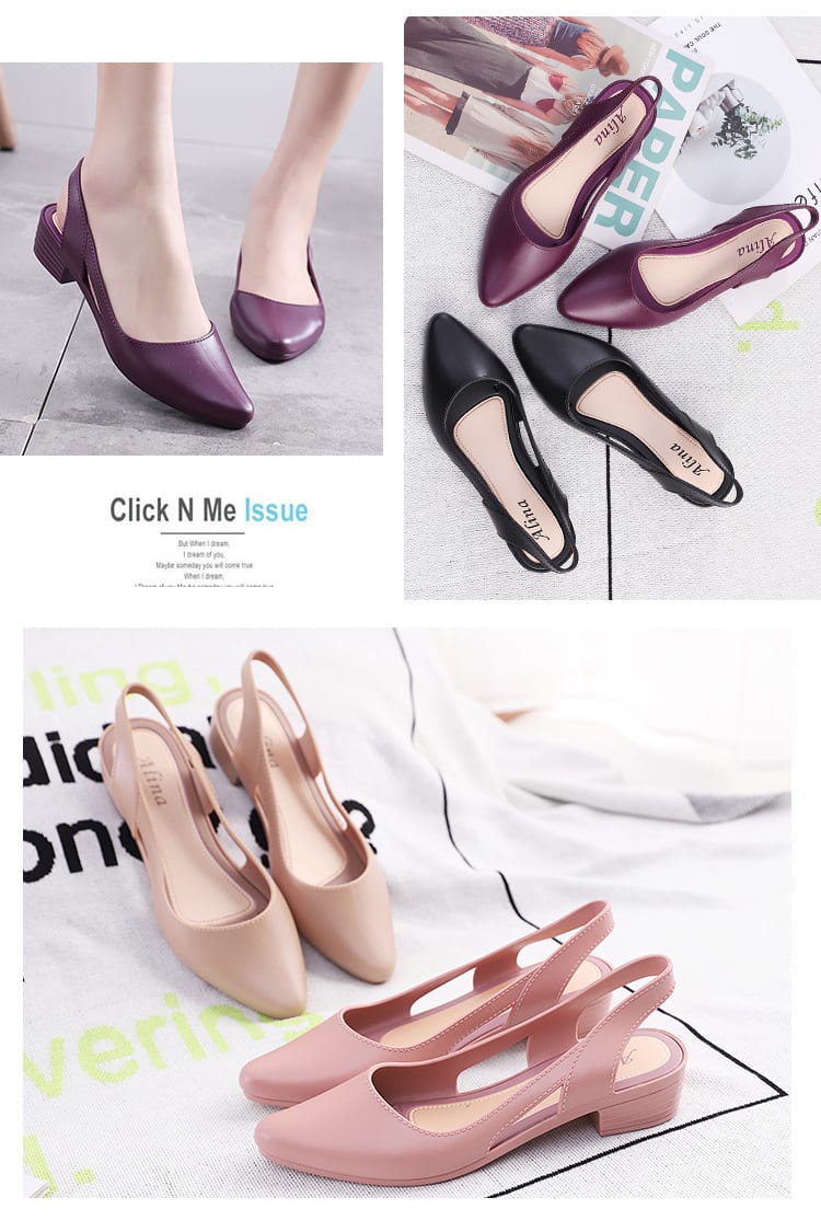 Fashion Casual Sandals Women's Low-cut Plastic Flat Sandals view 27