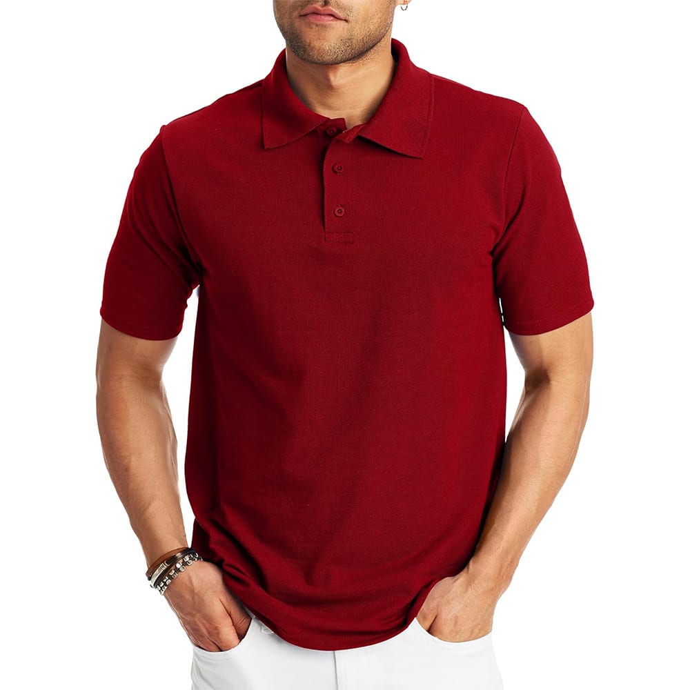 Cotton Short Sleeve Polo Shirt Work Clothes Cultural Embroidery view 5