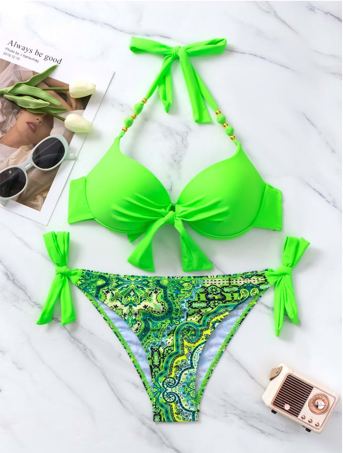 Ladies New Printing Quality Bikini Swimsuit view 9