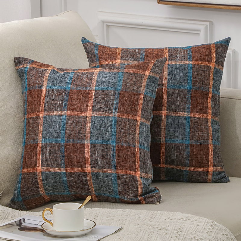 Solid Color Linen Sofa Cotton And Linen Pillow view 12