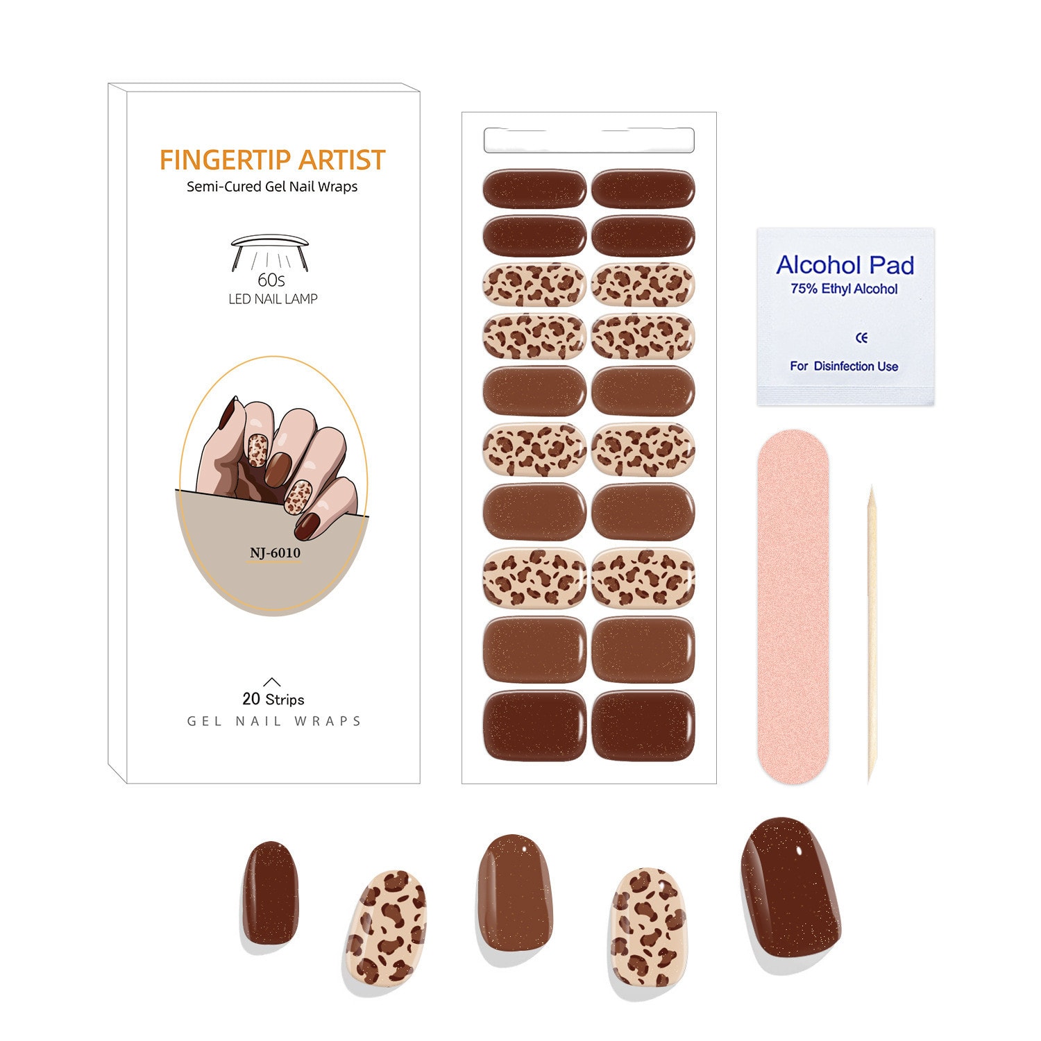 UV Semi-curing Gel Nail Stickers view 25