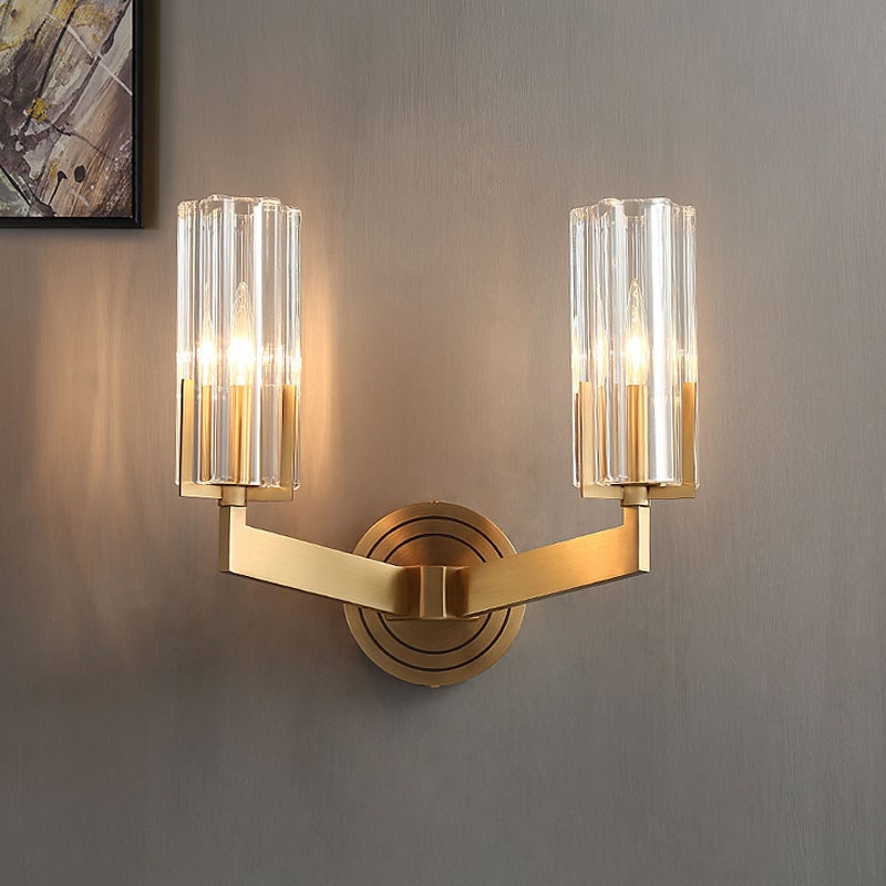 Light Luxury Copper Wall Lamp Bedroom Bedside Lamp Modern Minimalist
