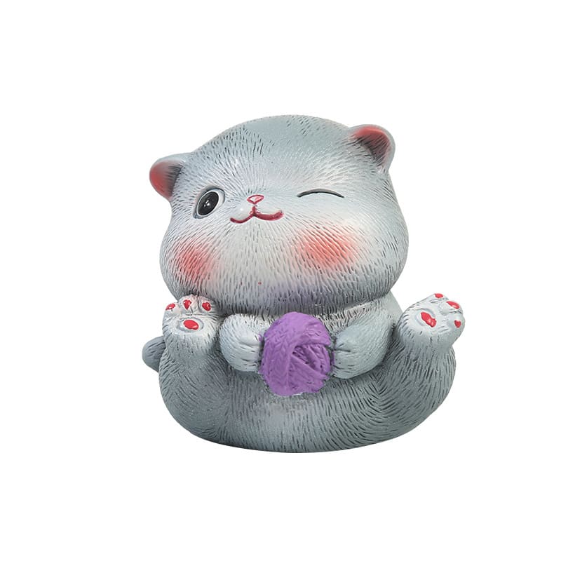 Cartoon Cute Cat Children's Room Cute Resin Decorations view 10