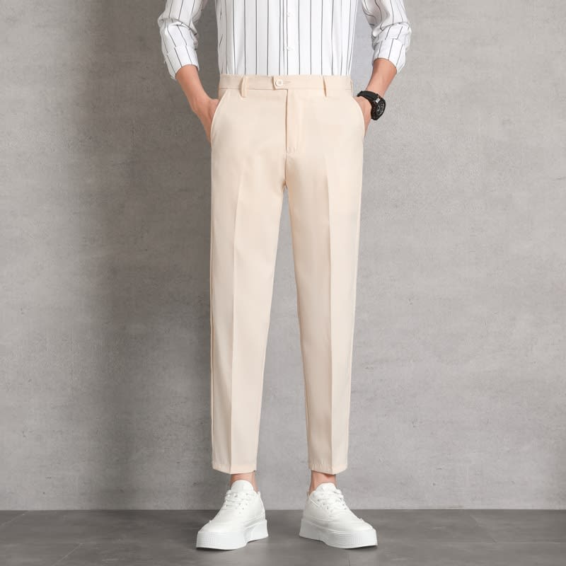 Men's High-waisted Trousers Draping Spring And Autumn High-grade Straight Pants view 6