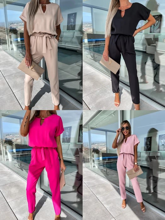 Casual Suit Independent Station Fashion Solid Color Jumpsuit view 2