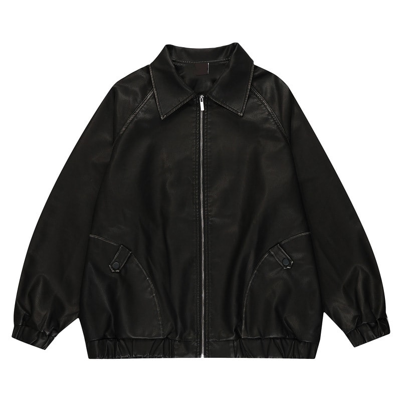 Men's PU Maillard Leather Coat view 2