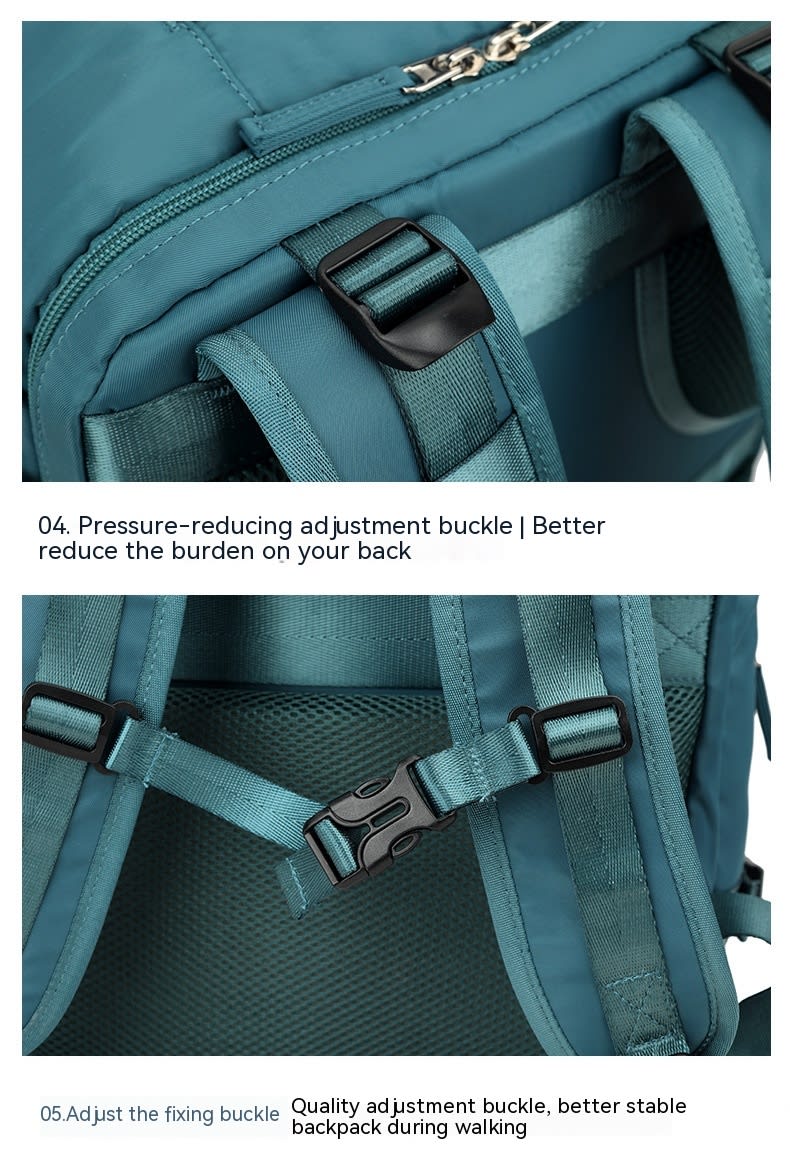 Large Capacity Nylon Travel Waterproof Outdoor Dry Wet Separation Backpack Lightweight Multi-function Bag view 2