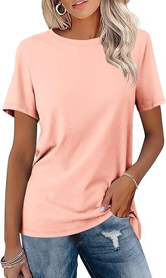European And American Style Women Round Neck Loose Fashion Casual Short Sleeve view 7