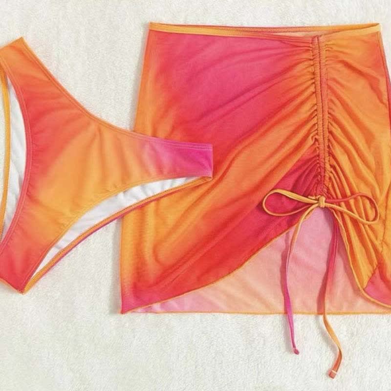 Women's Three Piece Loop Buckle Hollow Suspender Swimsuit view 4