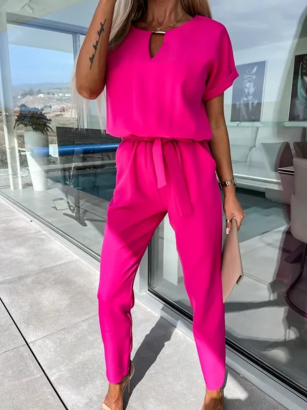 Casual Suit Independent Station Fashion Solid Color Jumpsuit view 5