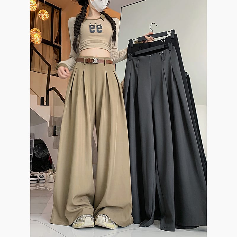 Women's Korean-style Loose Design Suit Pants Casual Pants view 6