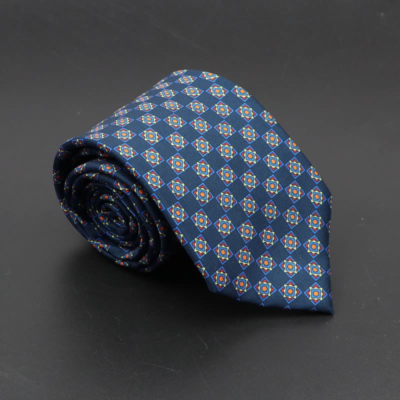 Super Soft Bohemian Silk Ties Men's Fashion 75mm Necktie view 2