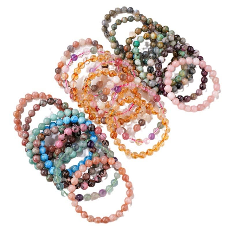 8mm Natural Crystal Stone Beads Bracelet view 5