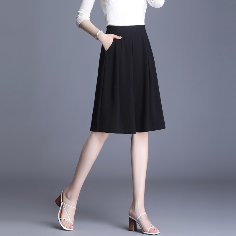 Women's Chiffon High Waist Wide Leg Pants Thin Loose Slimming view 2