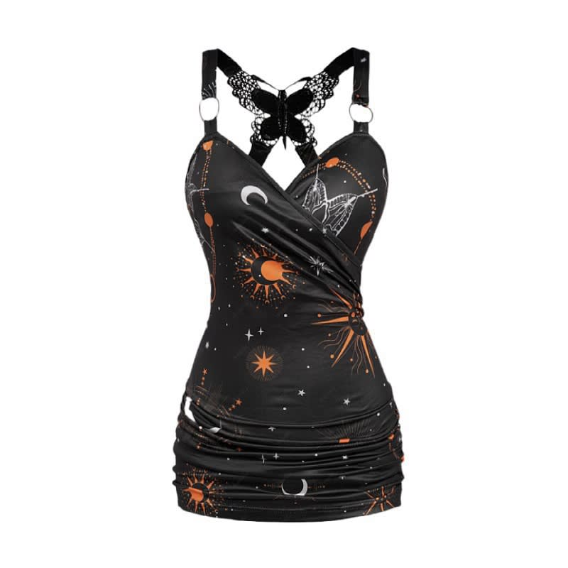 Women's Fashion New Butterfly Galaxy Print Vest view 6