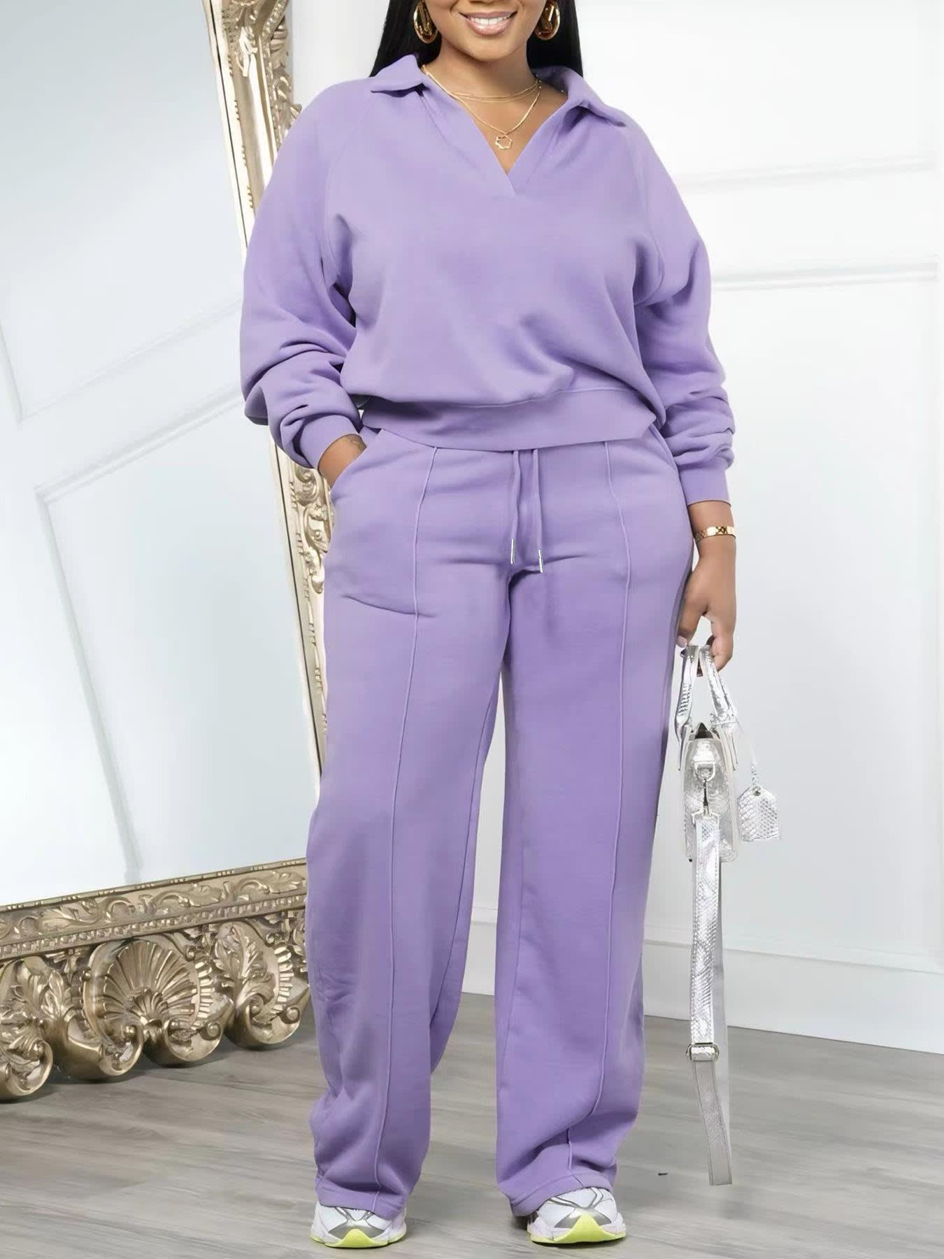Sports Thickening Women's Pants Suit view 13