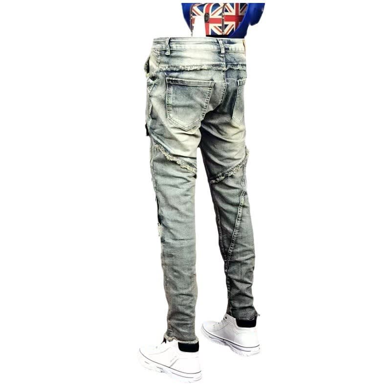 Men's Personality All-matching Fashion Casual Ripped Jeans view 6