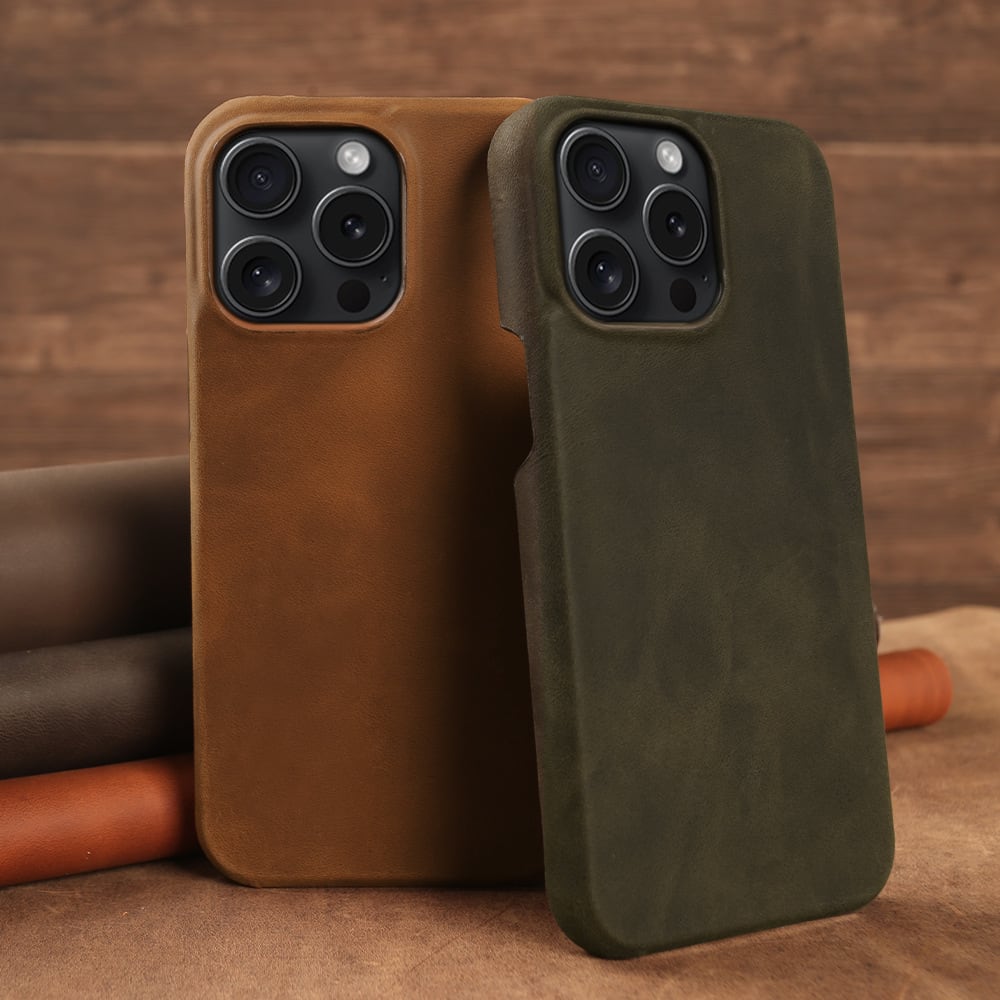 Applicable Crazy Horse Pattern Leather Phone Case view 3