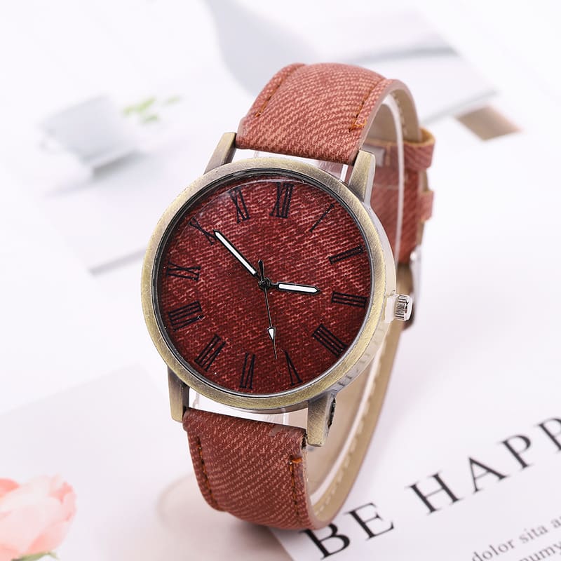 Women's Casual Denim Belt Quartz Watch view 8