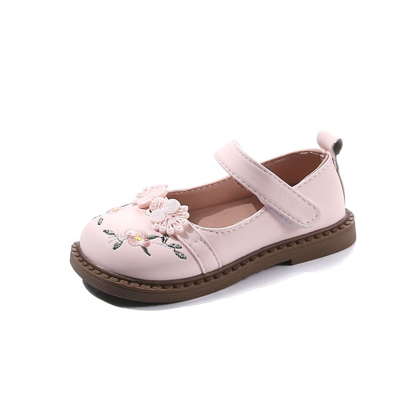 Children's Cute Leather Flower Princess Shoes view 5