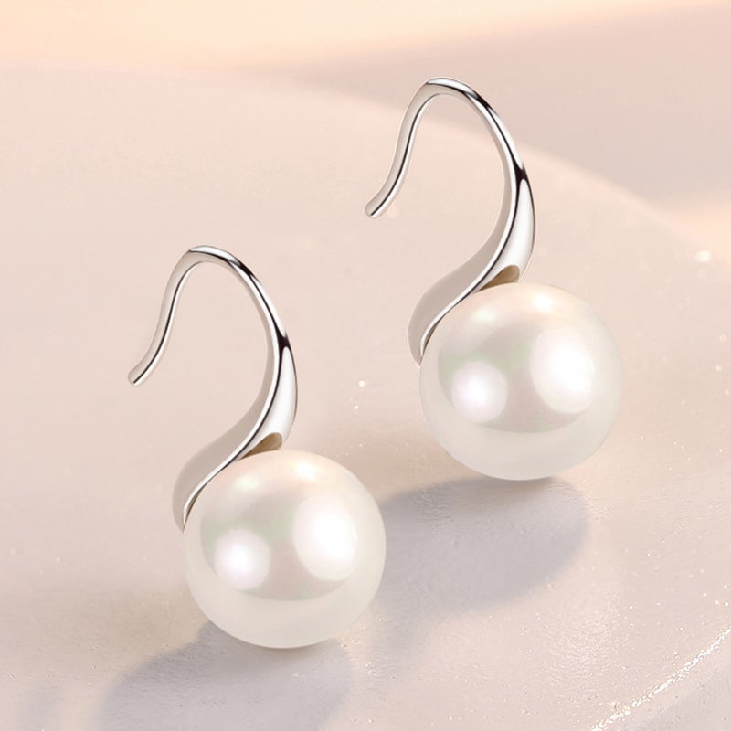 Women's Stylish Water Drop Pearl Earrings view 13