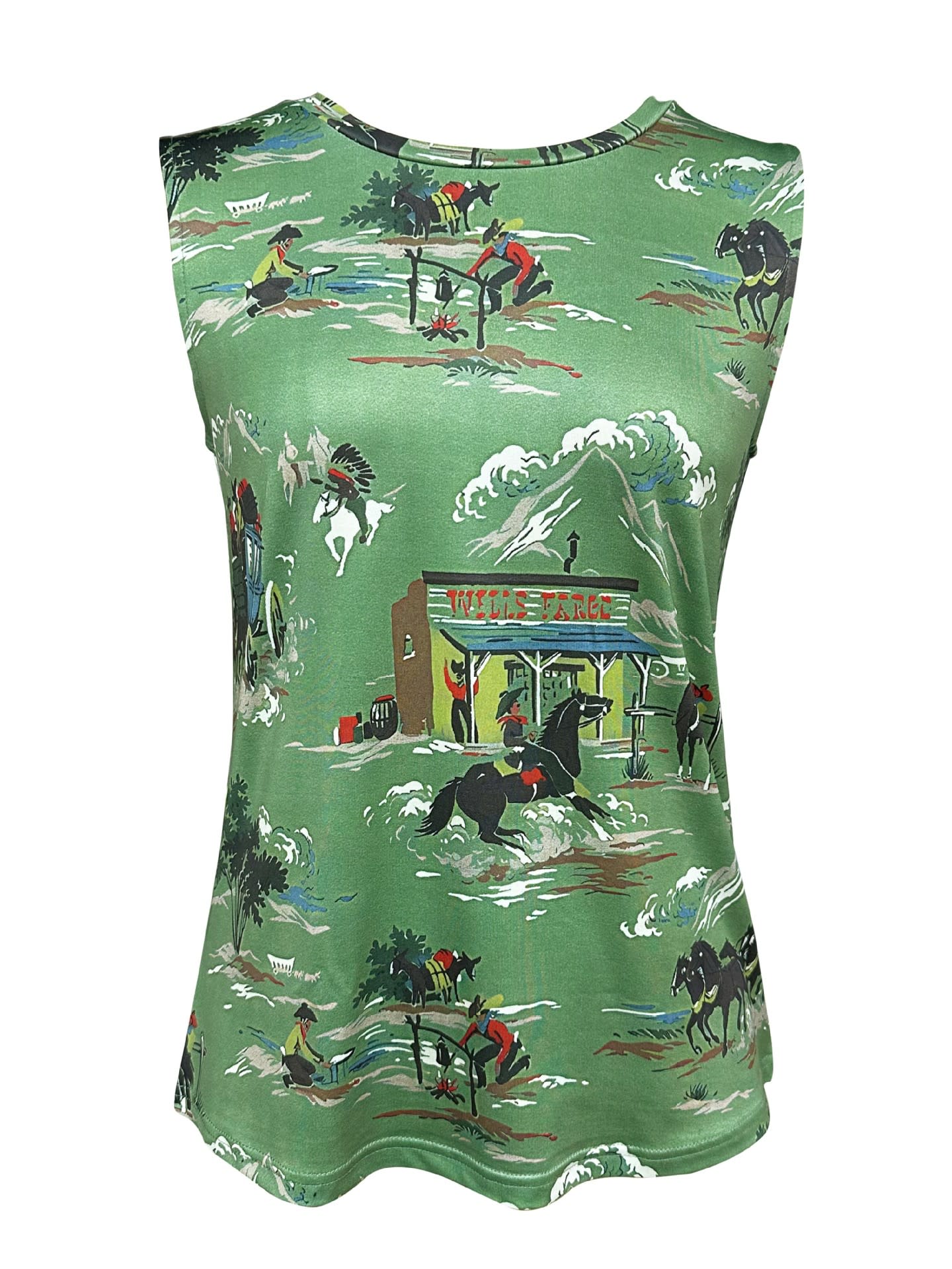 Women's Vest Women's Western Style Summer Digital view 16