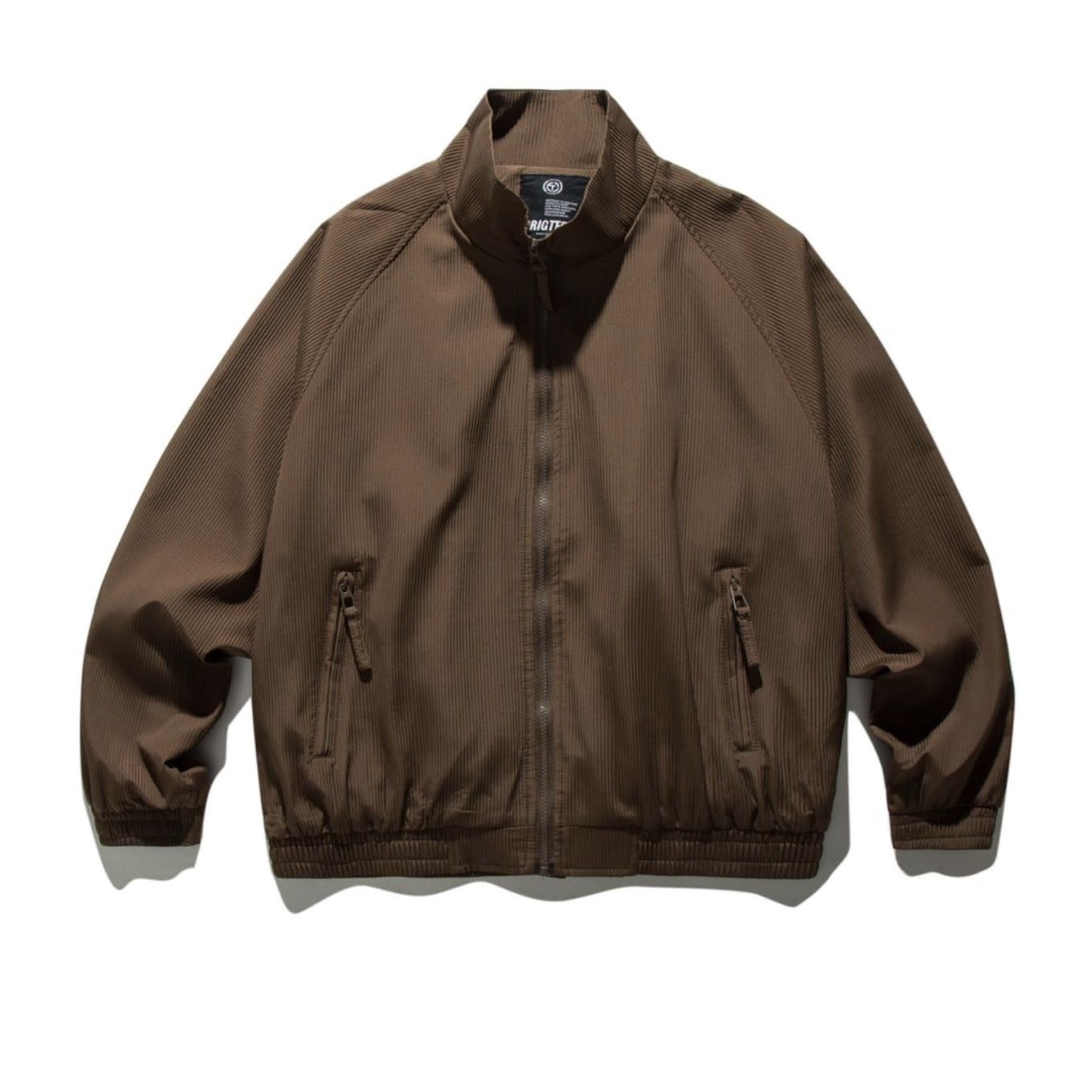 Japanese-style Retro Loose Lapel Raglan Sleeve Zipper Jacket view 4