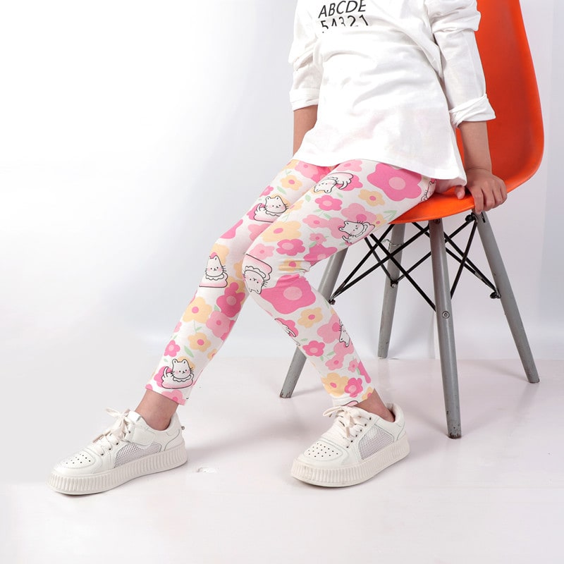 Leggings Modal Cropped Pants Outer Wear Girls' Stretch Tights Classical view 6