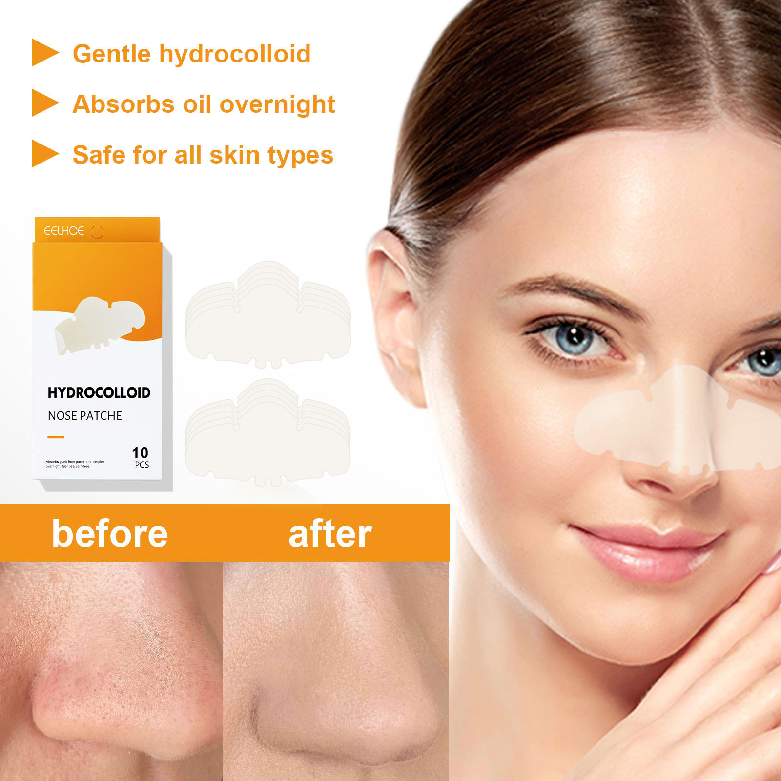 Pore Cleaning Tear And Pull Cleaning Blackhead Removing Strip view 5