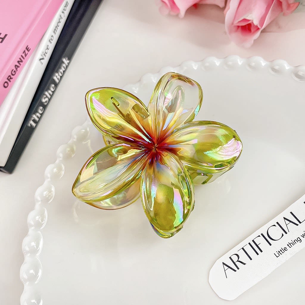 High Sense Plumeria Rubra Seaside Holiday Barrettes view 15