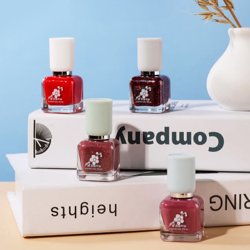 Water-based Quick-drying Baking-free Long-lasting Tearable Popular Color White Fragrance-retaining Nail Polish view 14