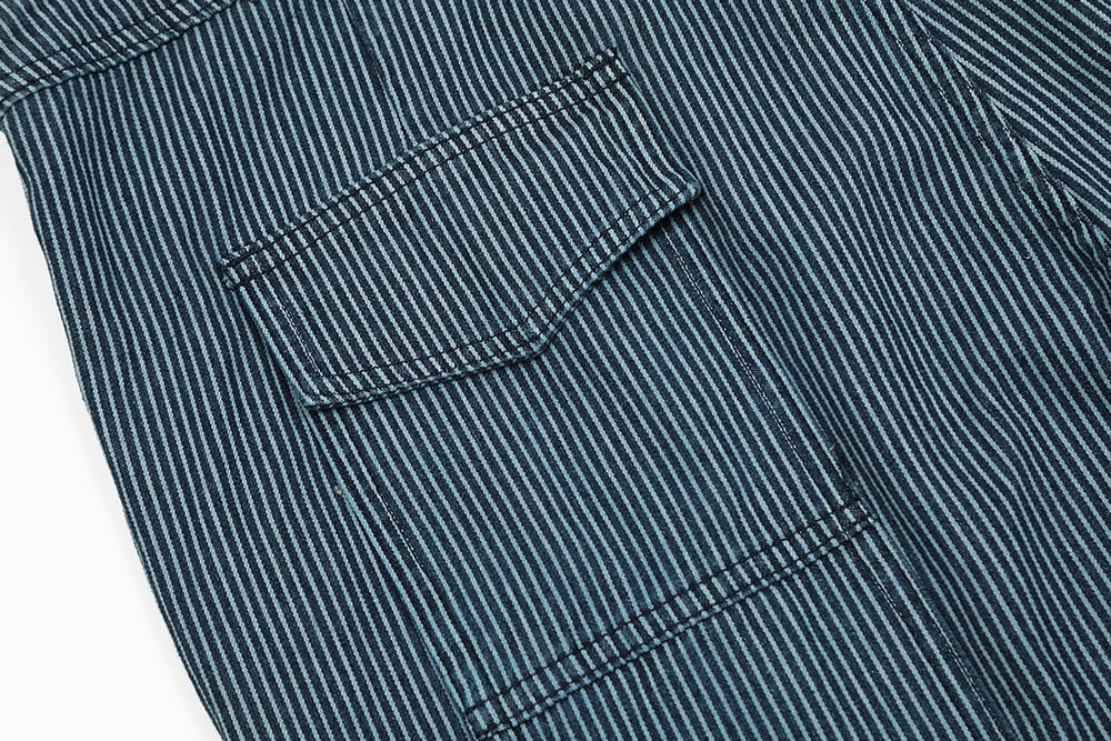 Vertical Stripes Working Bib Top Pants Men view 15