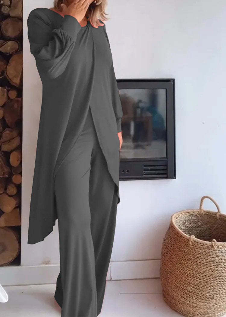 European And American Fashion Women's Wear Zigong NI Top And Trousers Suit view 2