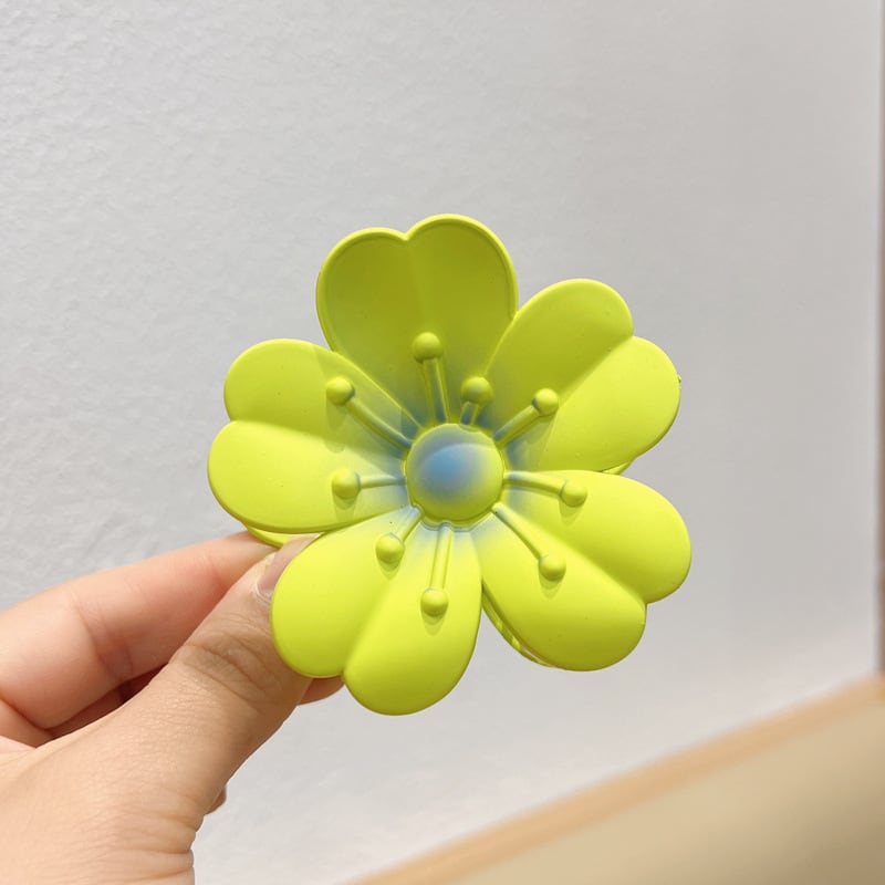 Frosted Large Egg Flower Barrettes Women view 11