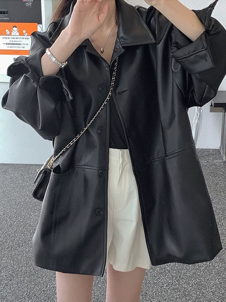 Women's Fashionable Loose All-match Jacket view 7