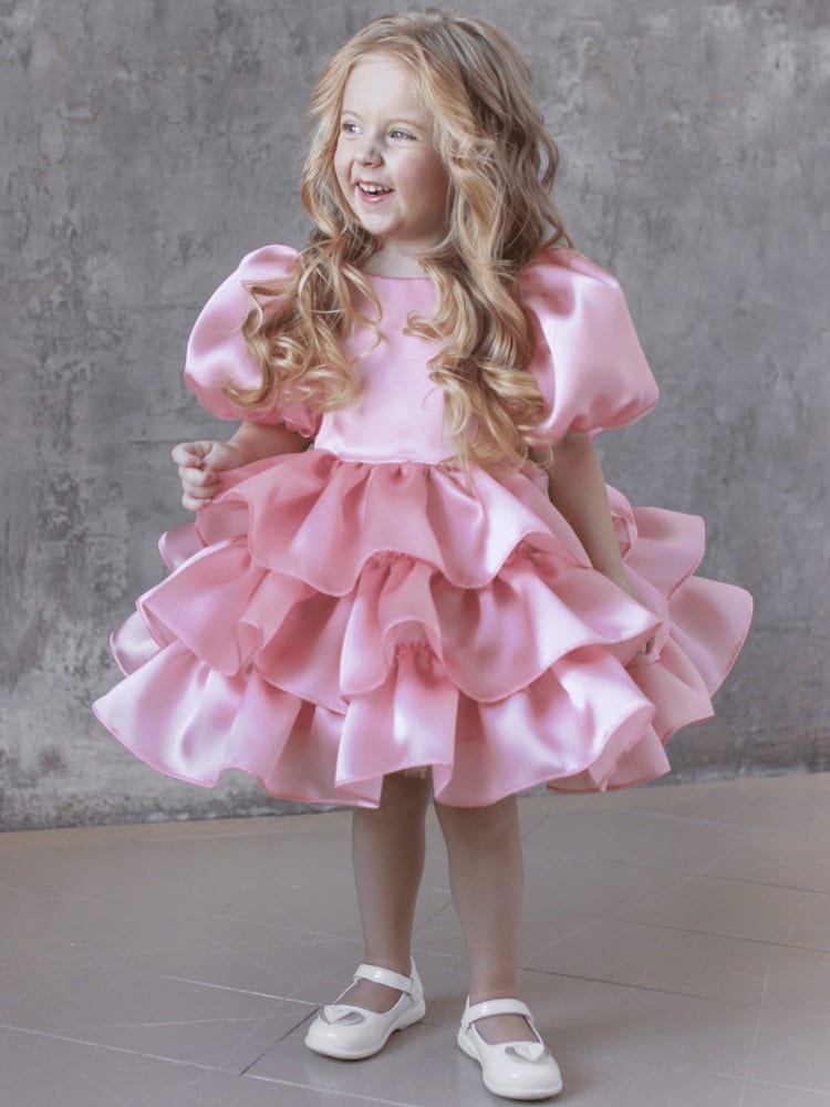 Dresses Of Bride Fellow Kids Bow Short Sleeve view 8