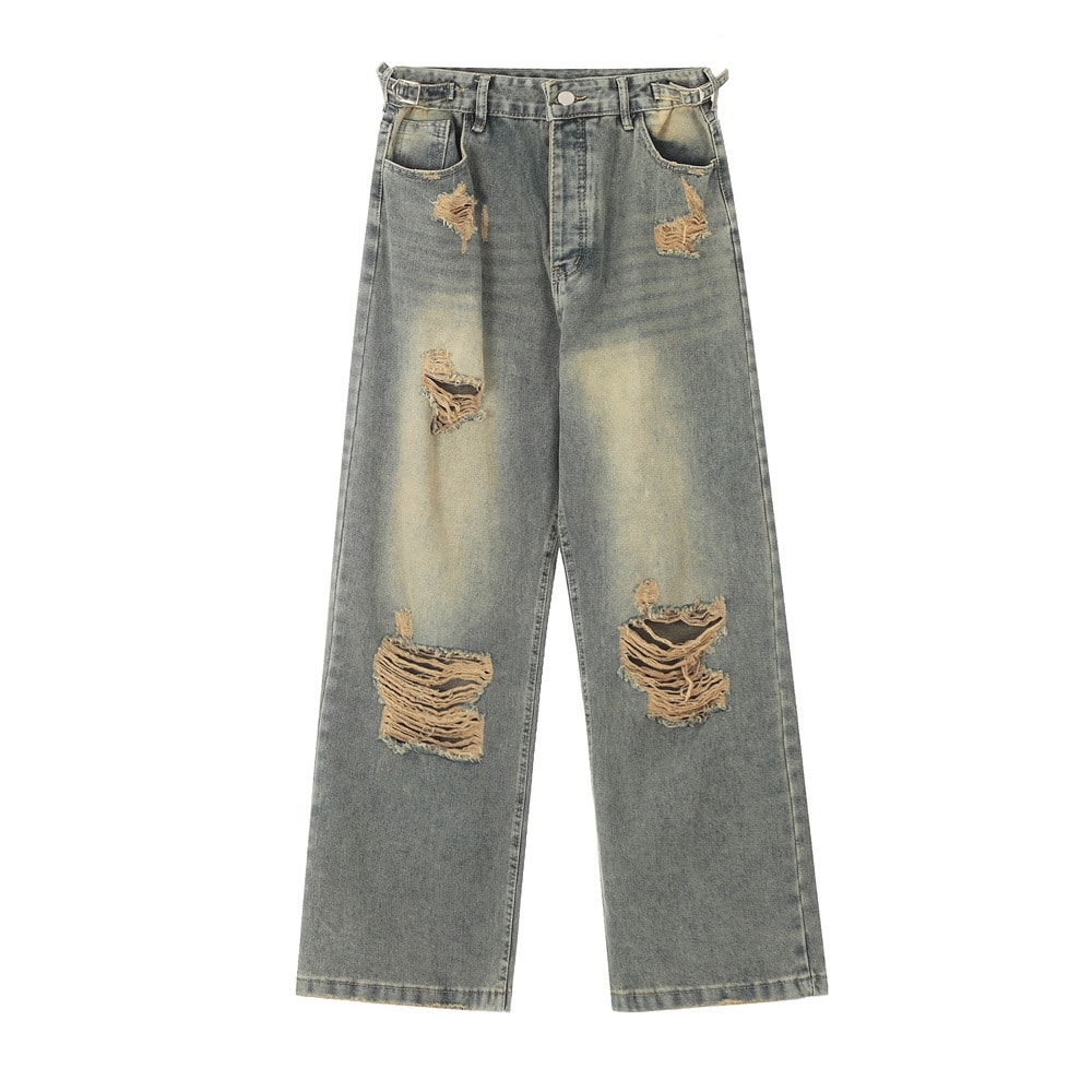 Heavy Industry Ripped Distressed Beggar Jeans view 14