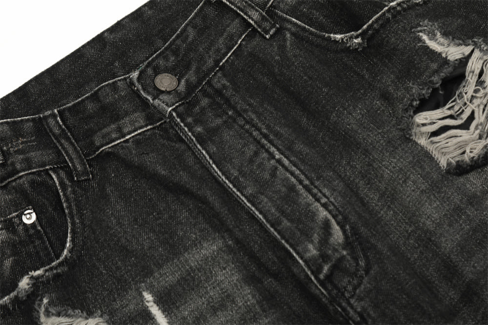 Heavy Industry Ripped Distressed Beggar Jeans view 20